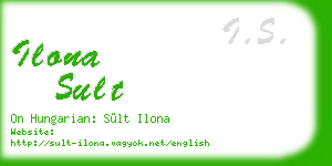 ilona sult business card